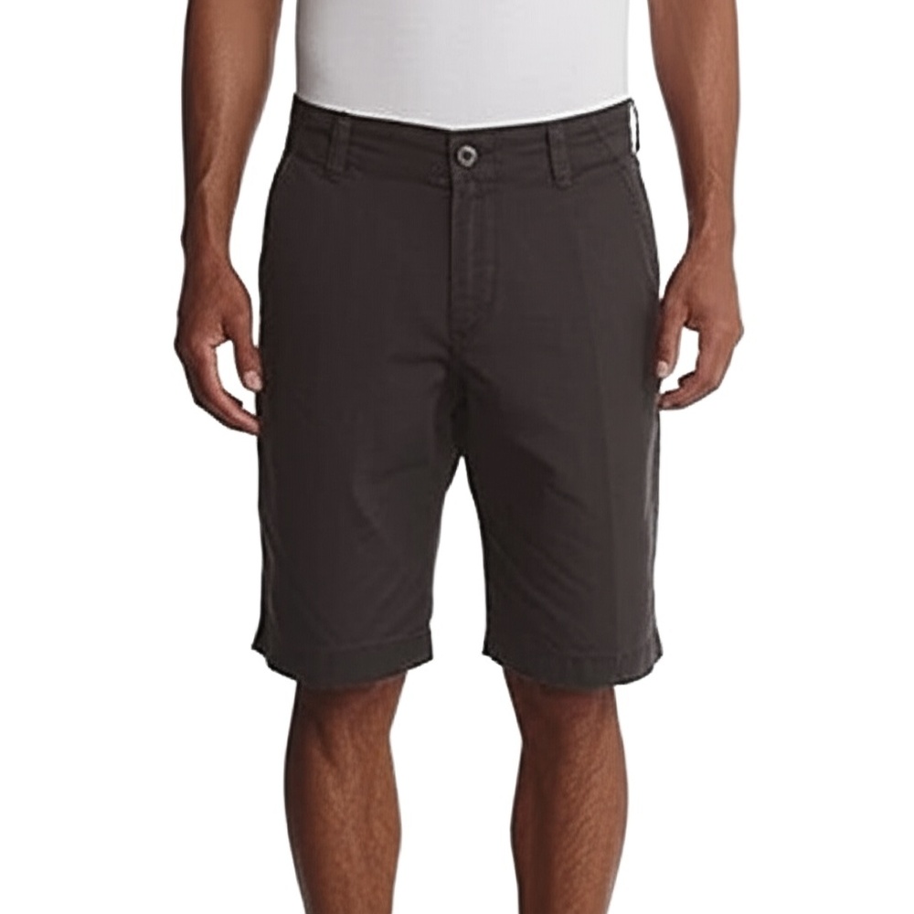CARBON Mens Chino Shorts Size 32 Black Stretch Casual Lightweight